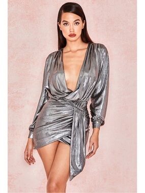 House of CB | Dresses | House Of Cb Viola Black Vegan Leather Long Sleeve  Midi Dress Buttondown Dress | Poshmark